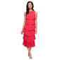 Petite SLNY Sleeveless Tier Beaded Trim Midi Dress - image 1