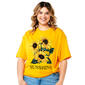 Juniors Plus Hybrid Promotions Sunshine Sunflower Graphic Tee - image 1