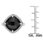 Gemminded Sterling Silver Onyx & White Sapphire Ring - image 5