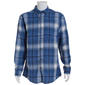 Mens Big & Tall Mountain Ridge Flannel Shirt - Blue/Navy/White - image 1