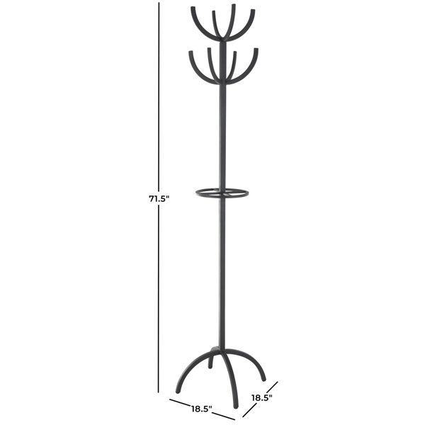 9th & Pike® Modern Black Metal Coat Rack