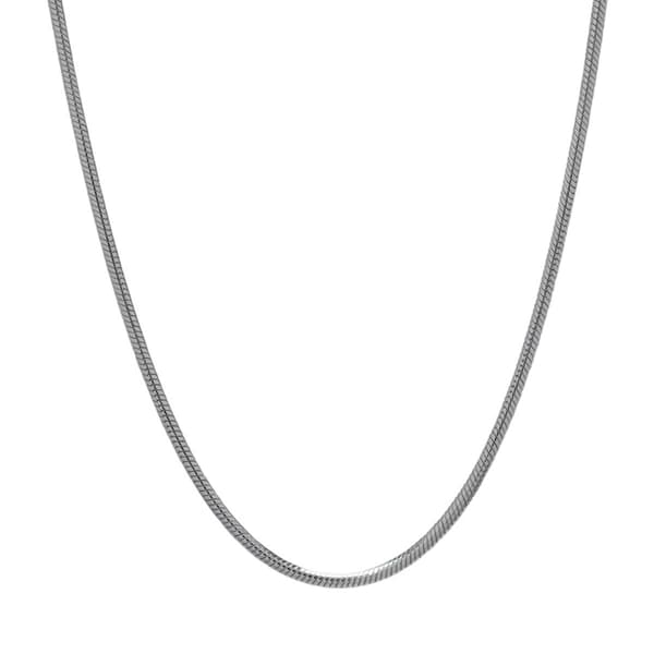 20in. Sterling Silver Round Snake Chain Necklace - image 