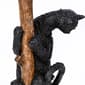 National Tree 13in. Halloween Black Cat Climbing Broom Figurine - image 2