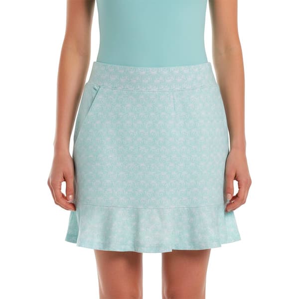 Womens Court Haley Clam Coastal Ruffle Hem Skort - image 