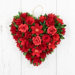 Northlight Seasonal Artificial Valentine''s Day Wood Heart Wreath