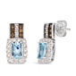 Le Vian® Ocean Blue Topaz™ Diamonds/Vanilla Gold® Drop Earrings - image 2