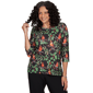 Petite Alfred Dunner Classics Cardinals On Branches Tee - image 1