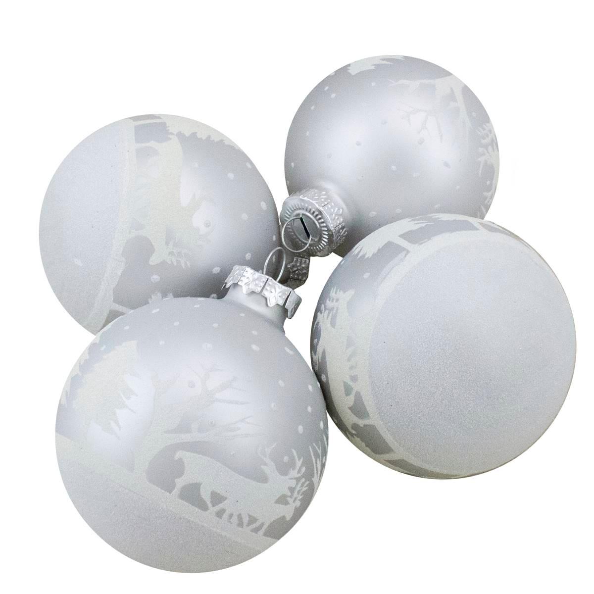 Northlight Seasonal Reindeer Christmas Ball Ornaments - Set...
