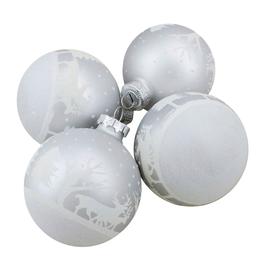 Northlight Seasonal Reindeer Christmas Ball Ornaments - Set of 4