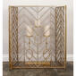 9th & Pike&#174; Contemporary Brass Metal Fireplace Screen - image 2