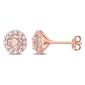 Gemstone Classics&#40;tm&#41; Rose Gold Round Morganite Stud Earrings - image 1