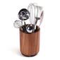 Kalmar Home Acacia Wood Rotating Lazy Susan Utensil Holder - image 2