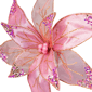 Northlight Glitter & Sequin Poinsettia Clip-on Christmas Ornament - image 5