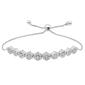 Diamond Classics(tm) 1/4ctw. Sterling Silver Flower Bolo Bracelet - image 1