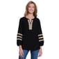 Womens Multiples Embellishment Neck and Sleeve Blouse - image 1