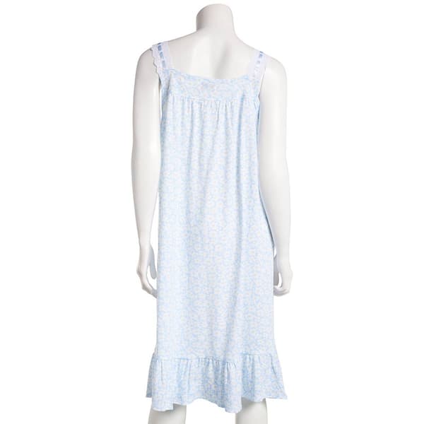 Womens Sophia by Rene Rofe Tank Lace Trim Nightshirt