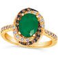 Le Vian(R) Emerald Ring w/ Chocolate Diamonds(R) & Vanilla Diamonds(R) - image 1