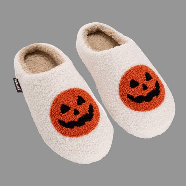 Womens MUK LUKS® Halloween Punch Needle Jack-O-Lantern Slippers