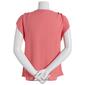 Womens Zac & Rachel Extended Sleeve Solid V-Neck Pullover Blouse - image 2