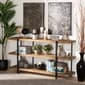 Baxton Studio Tarah Industrial Brown/Black Metal Console Table - image 6