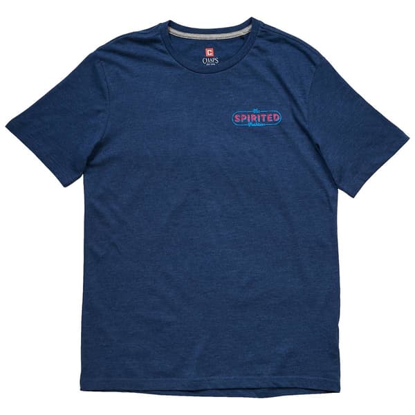 Mens Chaps Blues BBQ Short Sleeve Tee - Ensign Blue