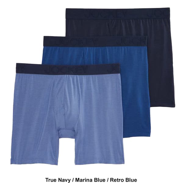 Mens Jockey&#174; Active 3pk. Ultra Soft Boxer Briefs