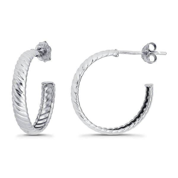 Designs by FMC 3mmx20m Ribbed C Shape Post Hoop Earrings