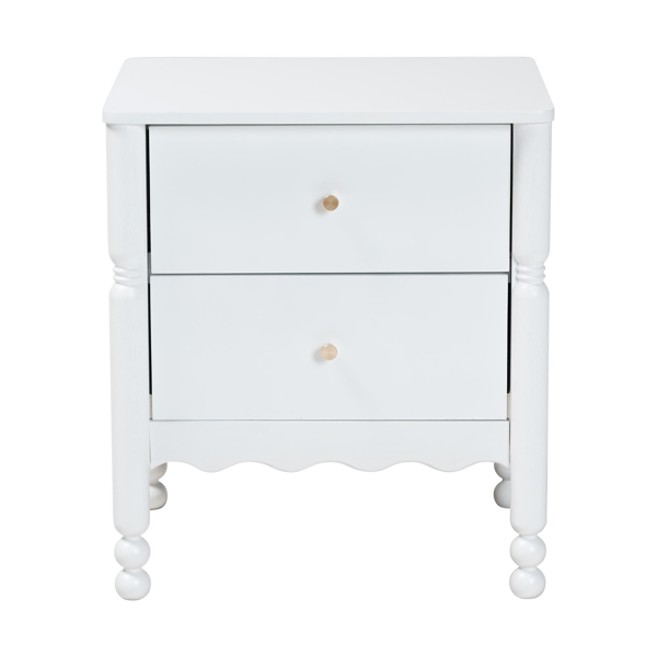 Baxton Studio Hoffman 2-Drawer Nightstand