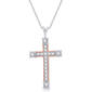 Nova Star(R) Lab Grown Diamond Two-Tone Cross Pendant - image 1