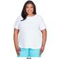 Plus Size Alfred Dunner Classic Brights Short Sleeve Texture Tee - image 7