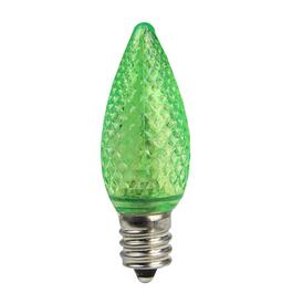 Sienna 4pk. C7 Green Faceted Christmas Replacement Bulbs