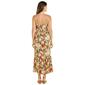 Womens Emily Daniels Multi Watercolor Palms Ruffle Hem Maxi Dress - image 3