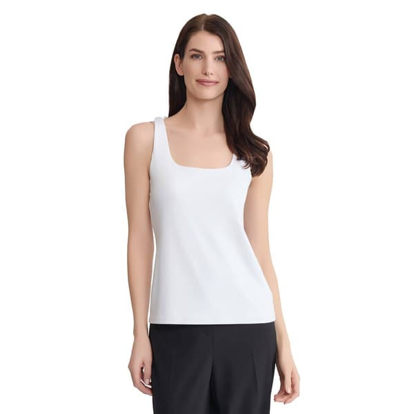Womens Jones New York Sleeveless Square Neck Solid Knit Top - image 