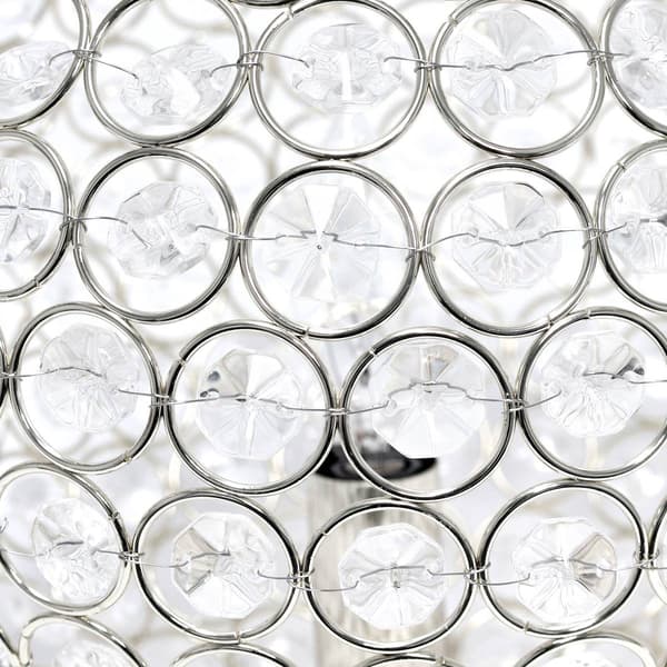 Lalia Home Elipse Medium 10in. Metal/Crystal Round Orb Table Lamp