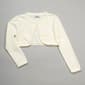 Girls (7-16) Rare Editions Knit Cardigan w/ Pearls - image 1