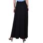 Plus Size NY Collection Solid Black ITY Tie Waist Long Skirt - image 2