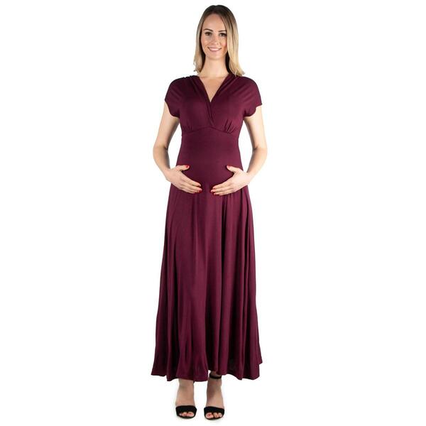 Womens 24/7 Comfort Apparel Maternity Maxi Dress - image 