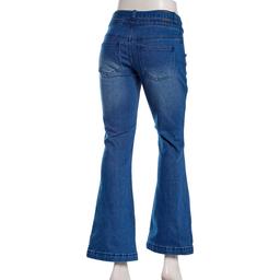 Juniors Gogo Jeans Low Rise Self Belt Jeans w/ Butterfly Print