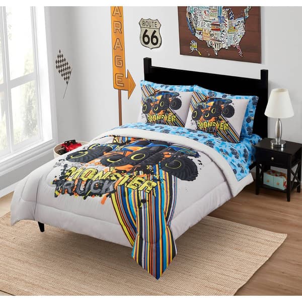 Sweet Home Collection Kids Monster Truck 7pc. Bed In A Bag Set