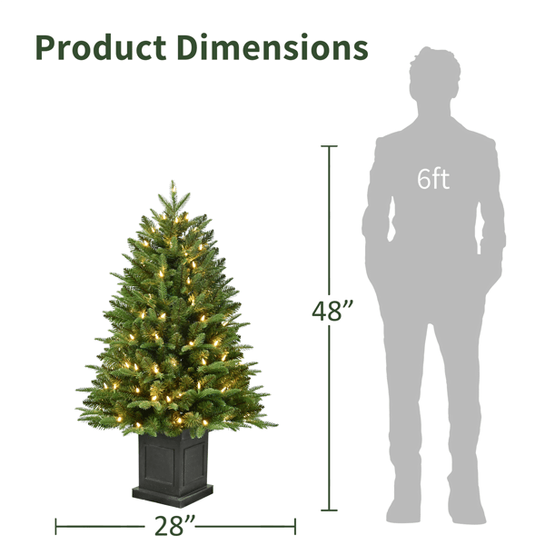 Puleo International Warm White LED Fraser Fir Christmas Tree