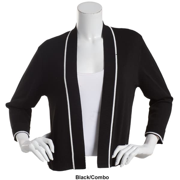 Womens 89th &amp; Madison Tipped Cuff Braceelt Cardigan