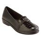 Womens Easy Street Evita Croc Loafers - Black Croc - image 1