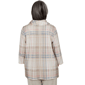 Petite Alfred Dunner Sunset Ridge Shimmer Plaid Sweater - image 2