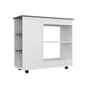 FM FURNITURE Arizona White Kitchen Cart - image 1