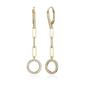 Forever Facets 18kt. Gold Over Sterling Paperclip Drop Earrings - image 2