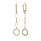 Forever Facets 18kt. Gold Over Sterling Paperclip Drop Earrings - image 2