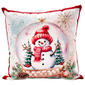 Nourison Snowman Globe Decorative Pillow - 10x10 - image 1