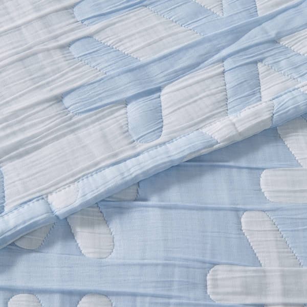 FreshFolds Nino 3pc. Patchwork Stitched Snowflake Quilt Set