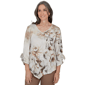 Womens Alfred Dunner Regent Street Tie Sleeve Floral Blouse - image 1