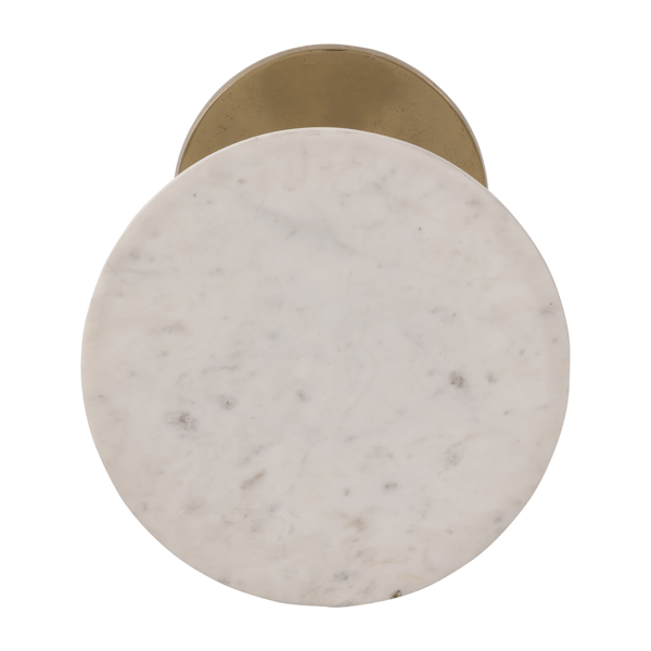 Sagebrook Home 24in. Gold Finish Round Accent Table